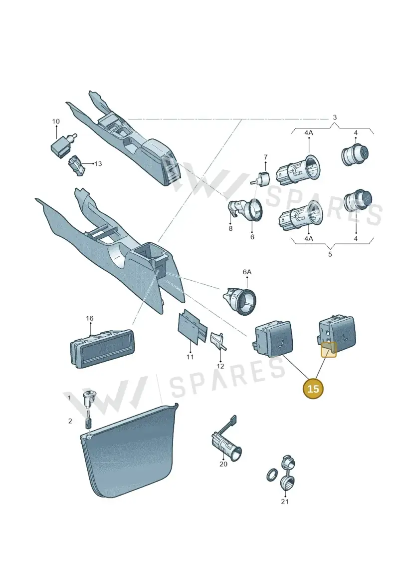 3T0963106AWHS — Skoda Superb (2013-2015) diagram 632919700, position 15