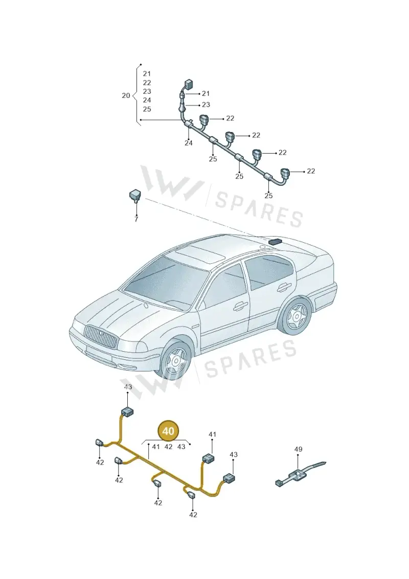 3T0971095B — Skoda Superb Ambition (2009-2015) diagram 671920700, position 40