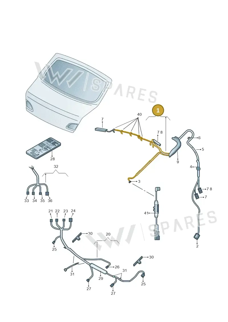 3T0971147C — Skoda Superb comfort (2008-2013) diagram 632972500, position 1