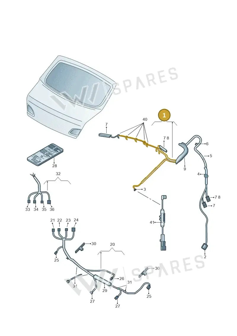 3T0971147K — Skoda Superb comfort (2008-2013) diagram 632972500, position 1