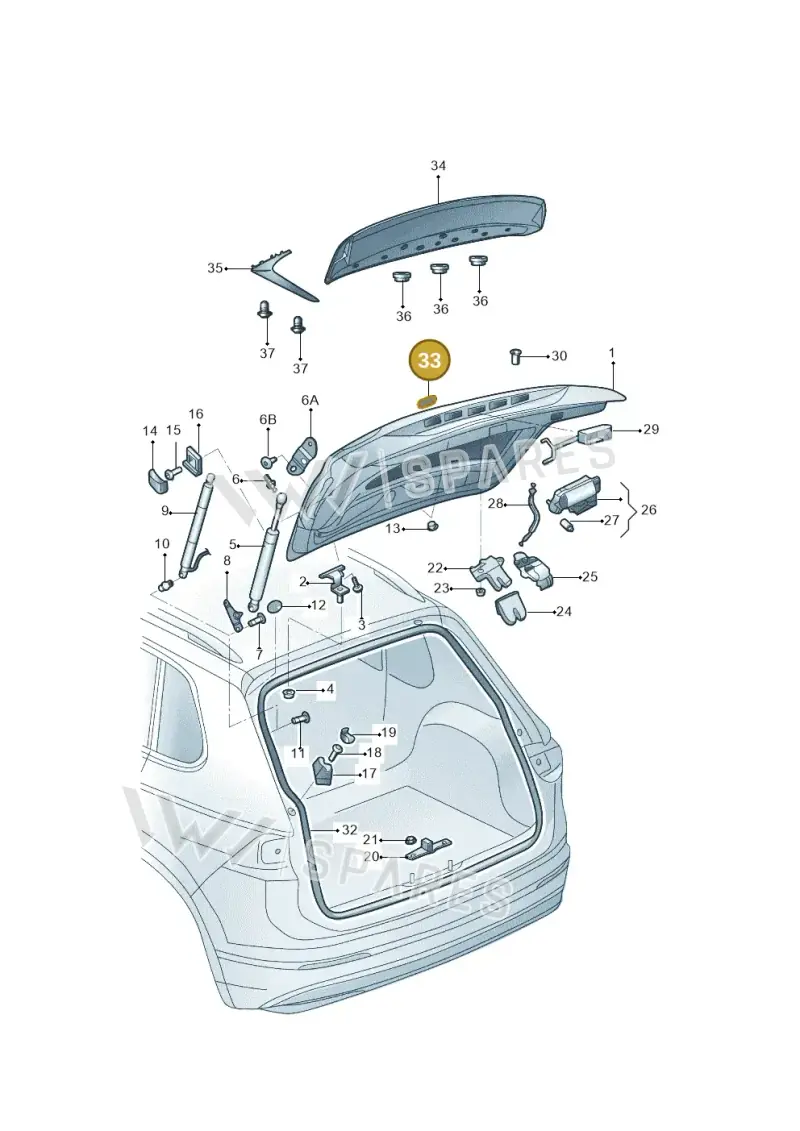 3T9853433B — Skoda Kodiaq (2017-2022) diagram 644827000, position 33