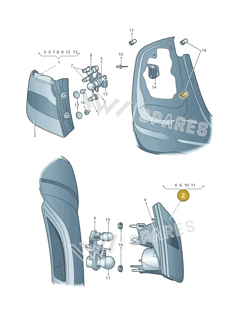 3TD945093 — Skoda Superb comfort (2008-2013) diagram 632945000, position 2