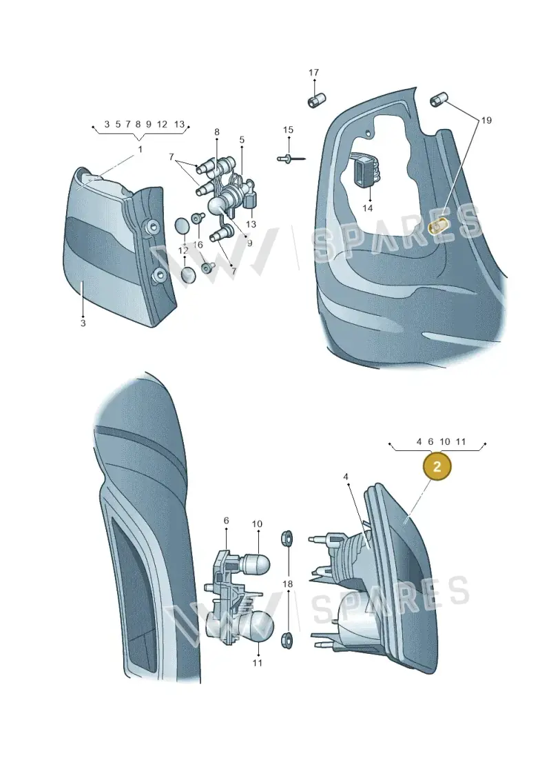 3TD945094 — Skoda Superb comfort (2008-2013) diagram 632945000, position 2