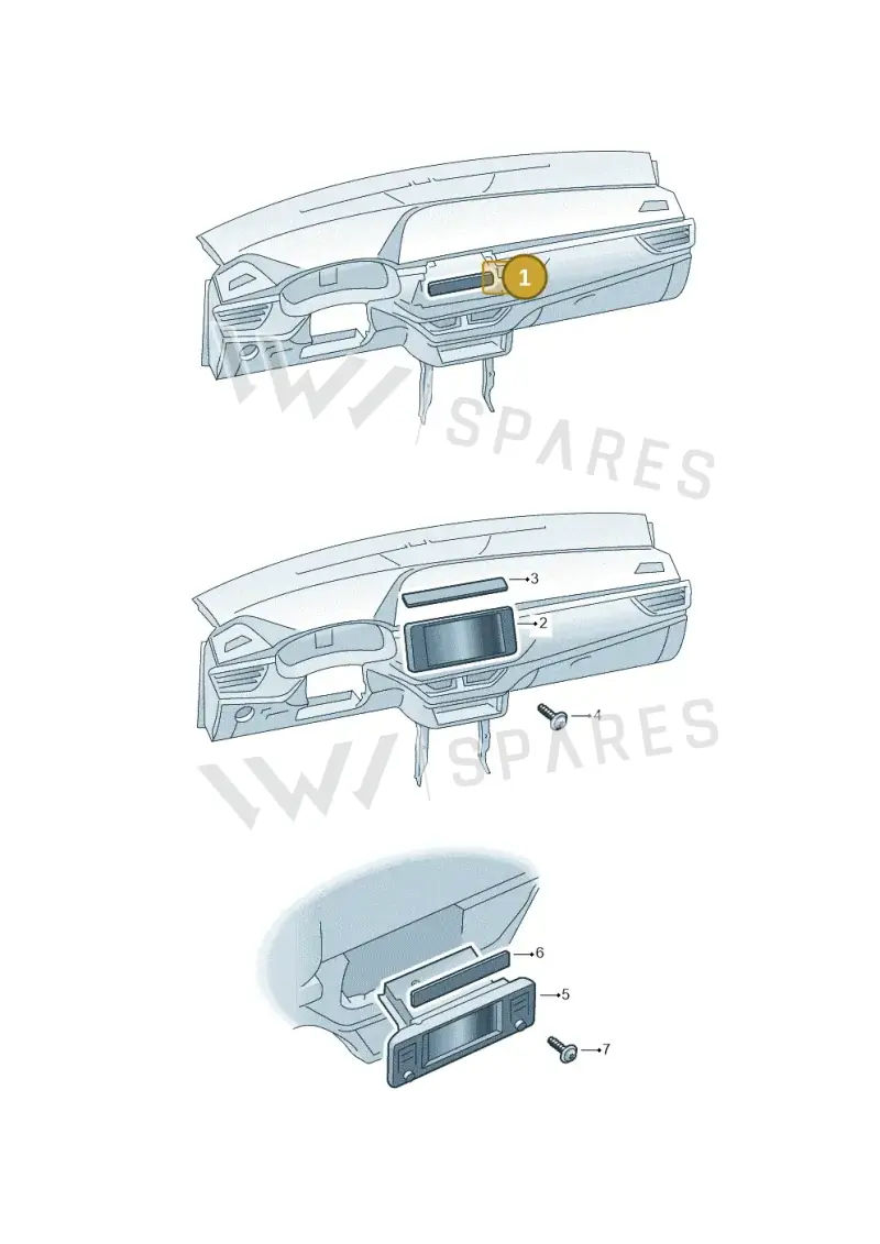 3V0035816Q — Skoda Kamiq (2019-2020) diagram 584035000, position 1