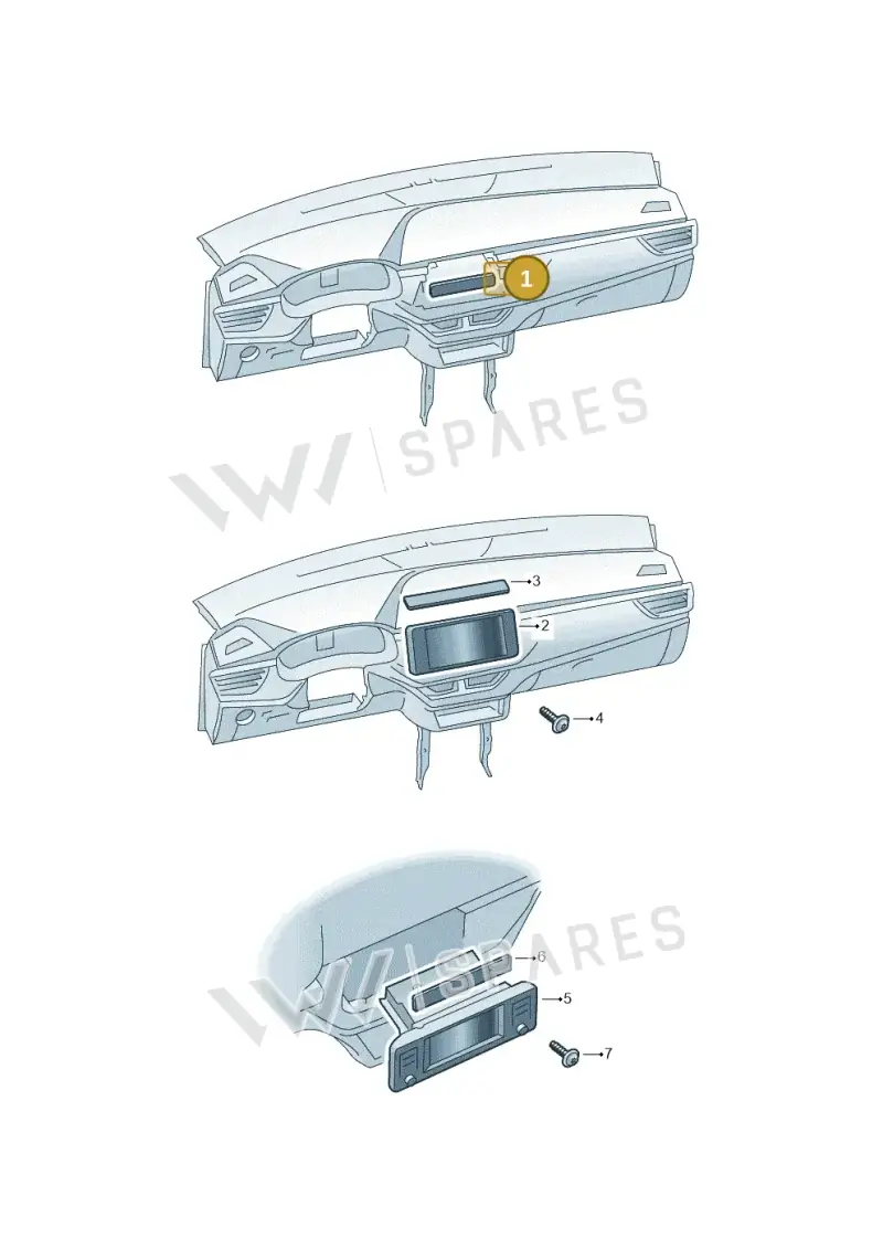 3V0035876 — Skoda Kamiq (2019-2020) diagram 584035000, position 1