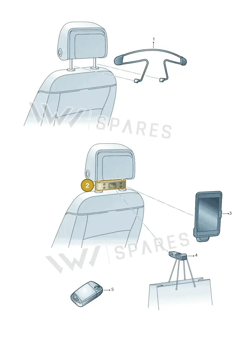 3V0061128 — Skoda Kodiaq (2016-2024) diagram 851061080, position 2