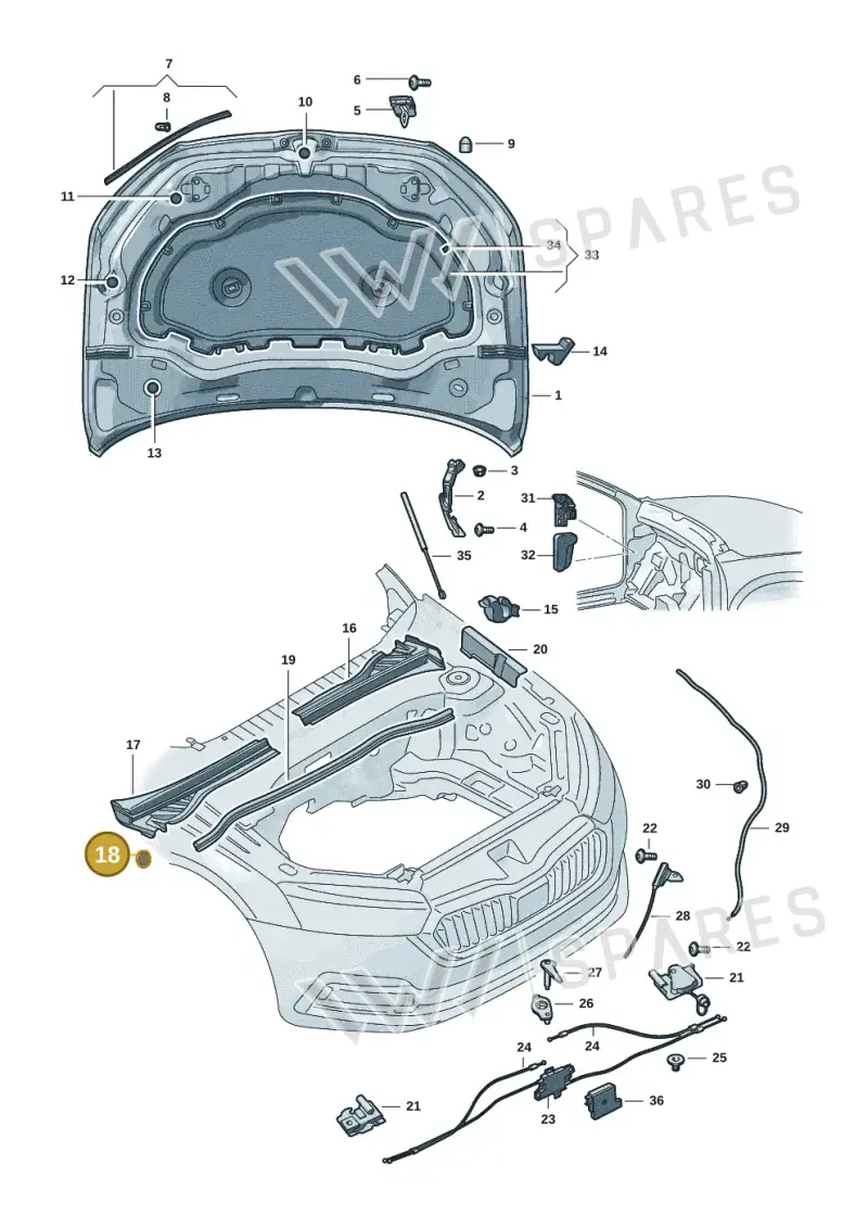 3V08194479B9 — Skoda Kodiaq (2024-) diagram 57h823000, position 18