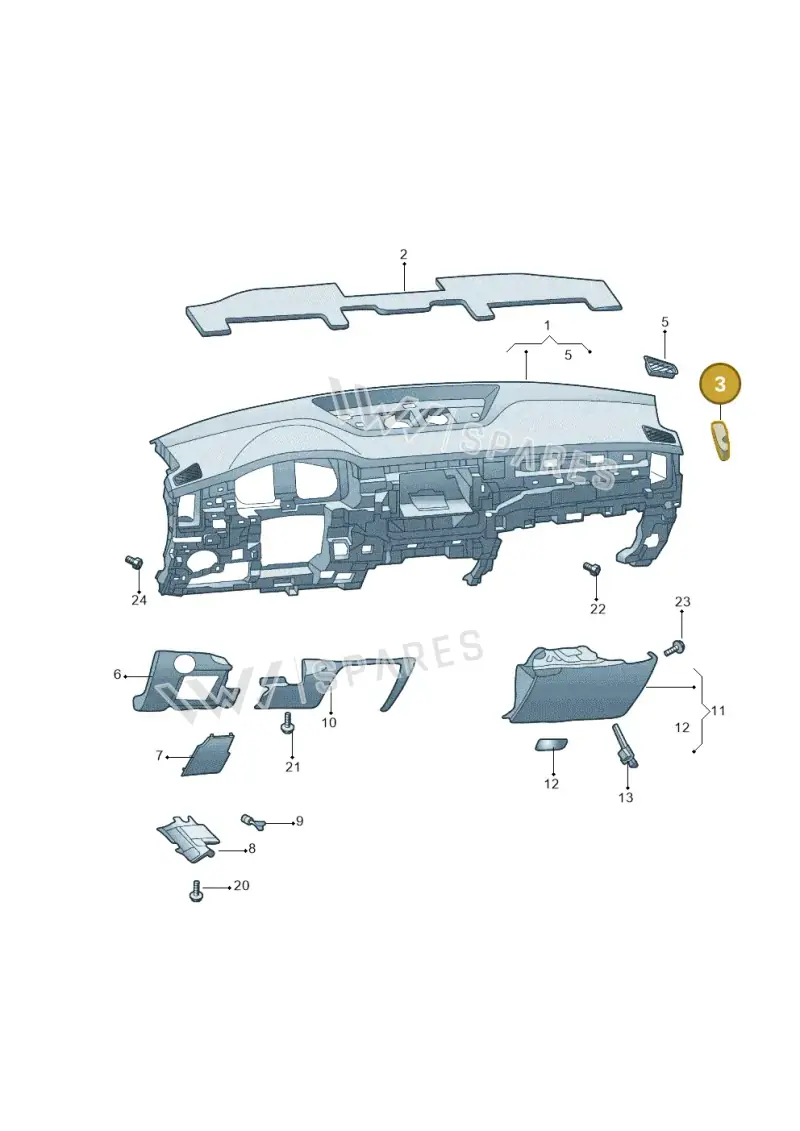 3V0863983 — Skoda Kodiaq (2017-2022) diagram 644857015, position 3