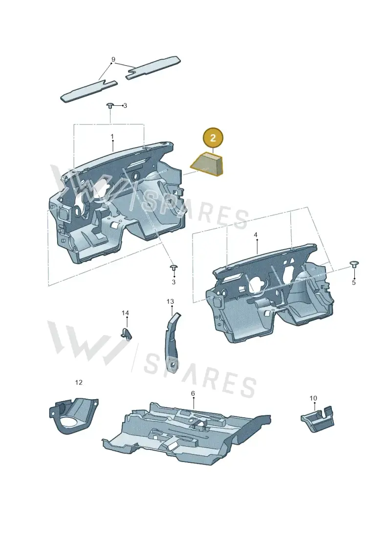 3V0863983 — Skoda Superb Combi (2015-2024) diagram 851000120, position 2