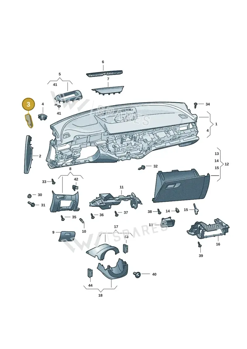 3V0863983 — Skoda Superb Combi (2023-) diagram 3p0857010, position 3