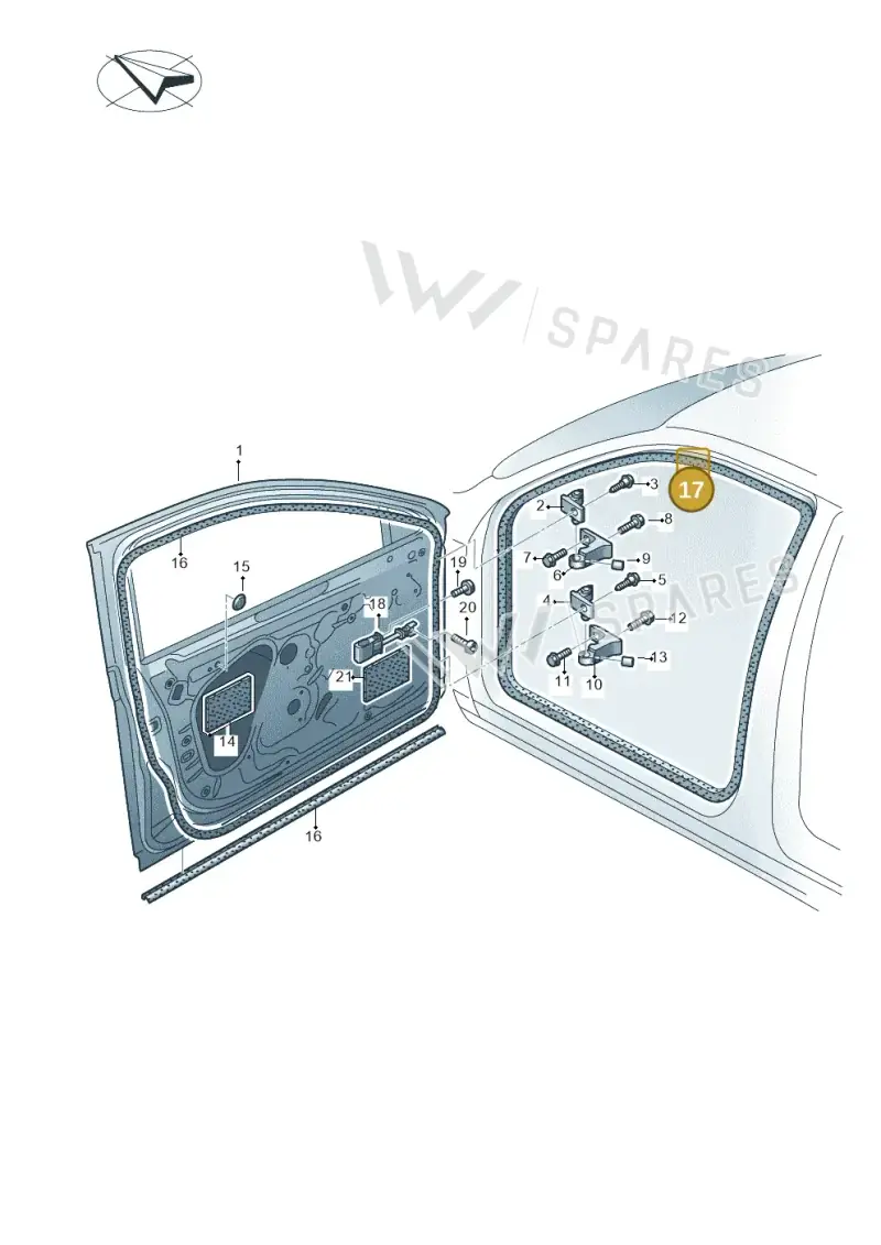 3V0867365C5AP — Skoda Superb Combi (2015-2024) diagram 851831000, position 17