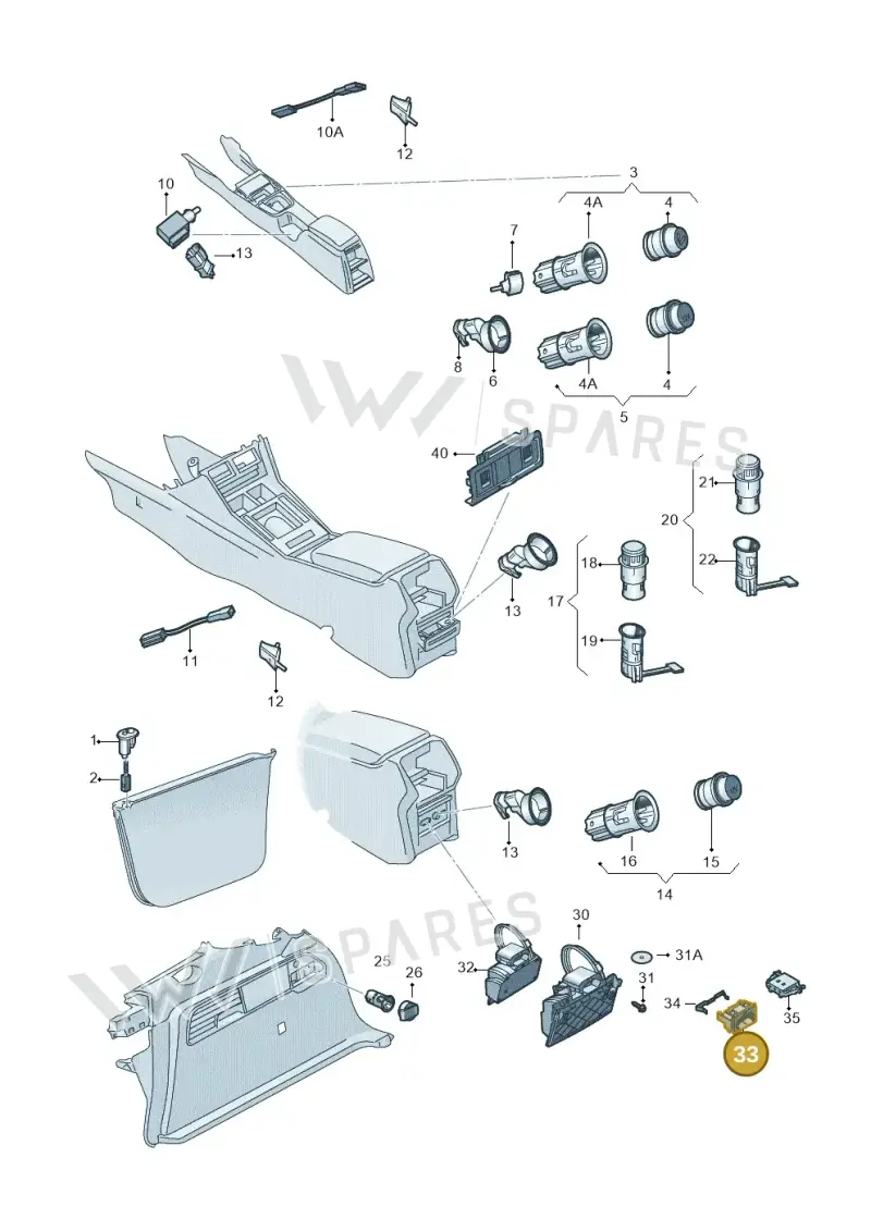 3V0919565B9B9 — Skoda Superb Combi (2015-2024) diagram 851919700, position 33