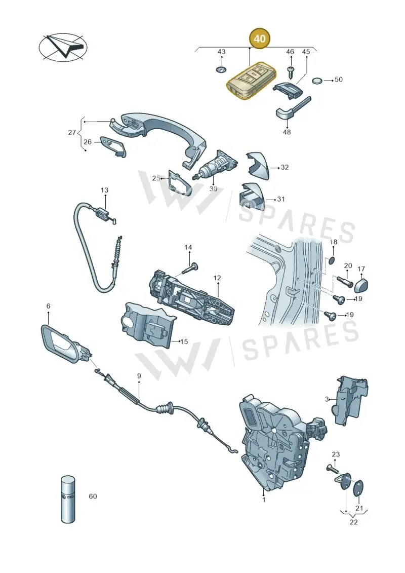 3V0959752KAIF — Skoda Kodiaq (2018-2022) diagram 851837000, position 40