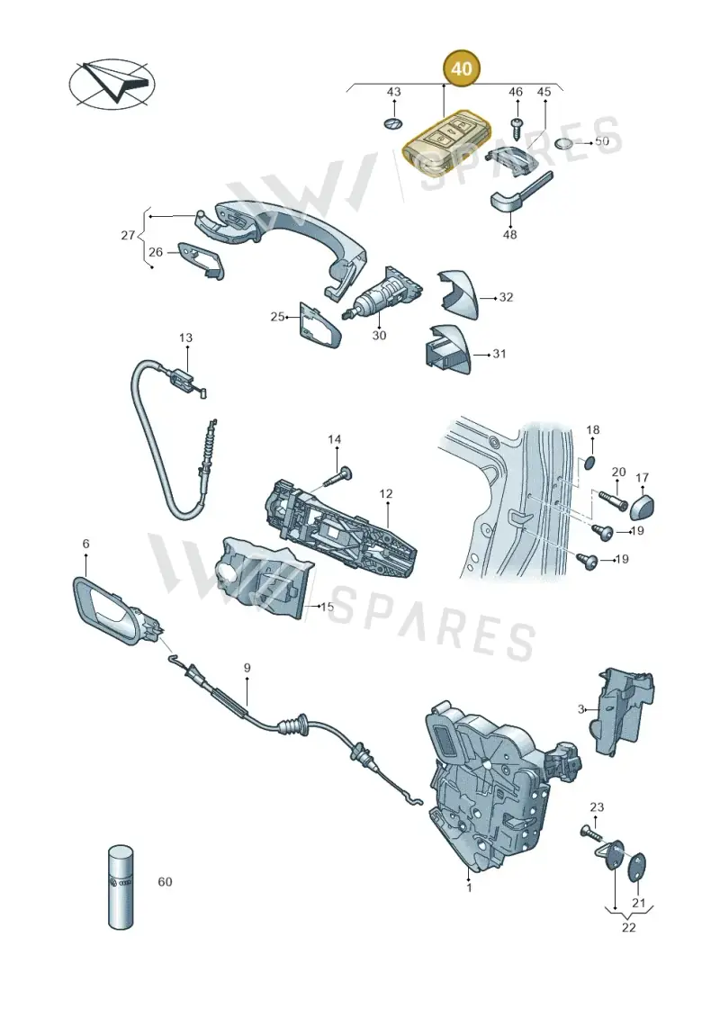 3V0959752PAIF — Skoda Kodiaq (2016-2024) diagram 851837000, position 40