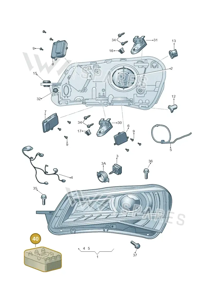 3V0998200B — Skoda Superb Combi (2015-2024) diagram 851941100, position 40