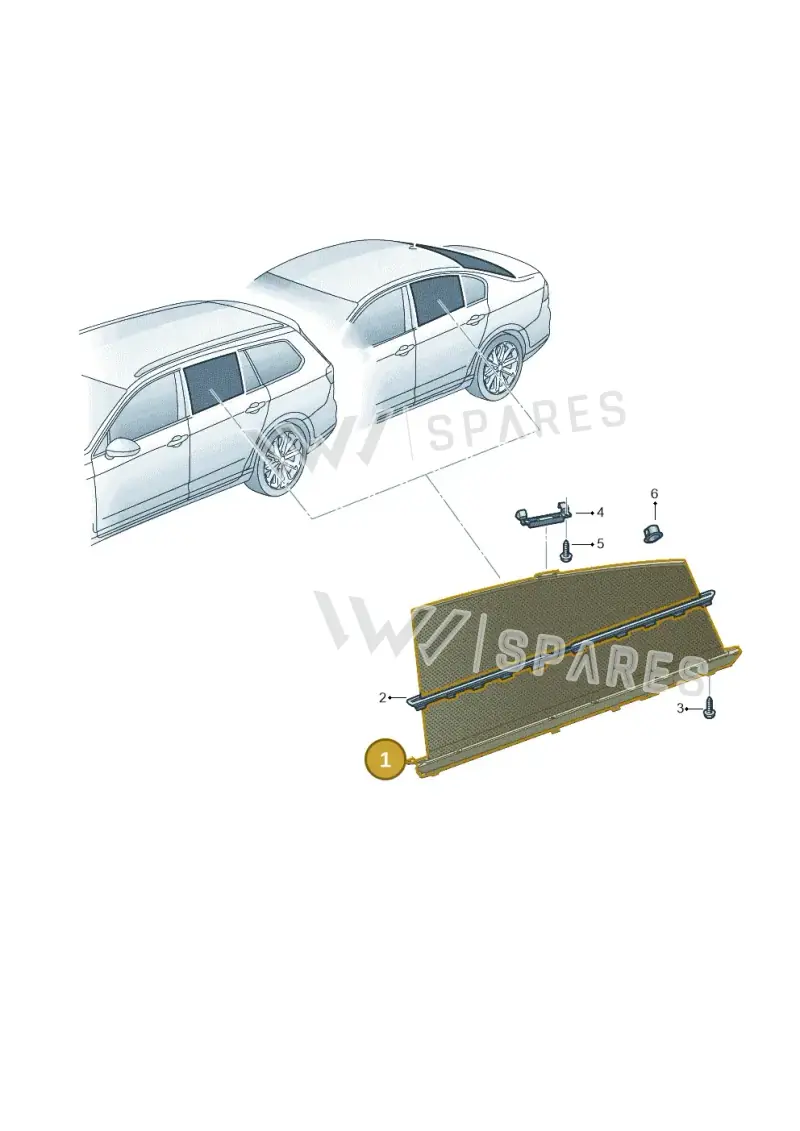 3V98613349B9 — Skoda Superb Combi (2015-2024) diagram 851861000, position 1