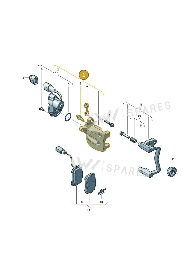 3WA615424 — Skoda Superb Combi (2023-) diagram 57l615605, position 1