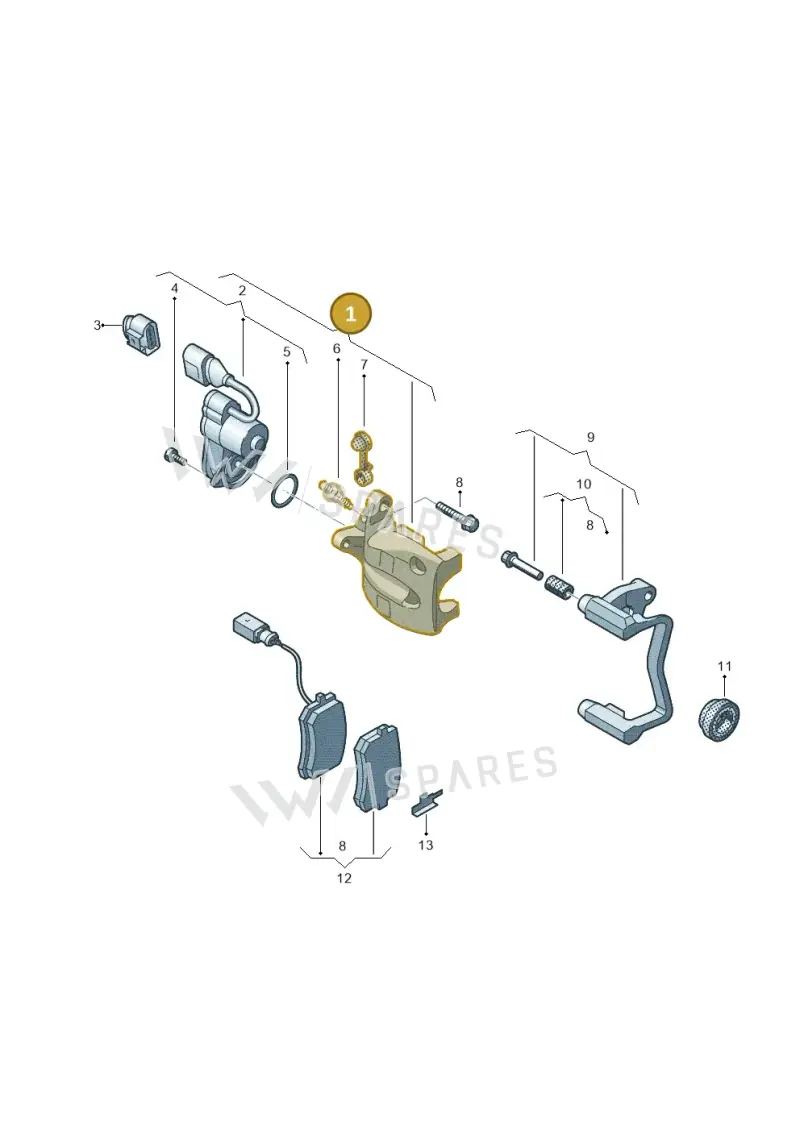 3WA615424 — Skoda Kodiaq (2024-) diagram 57x615605, position 1