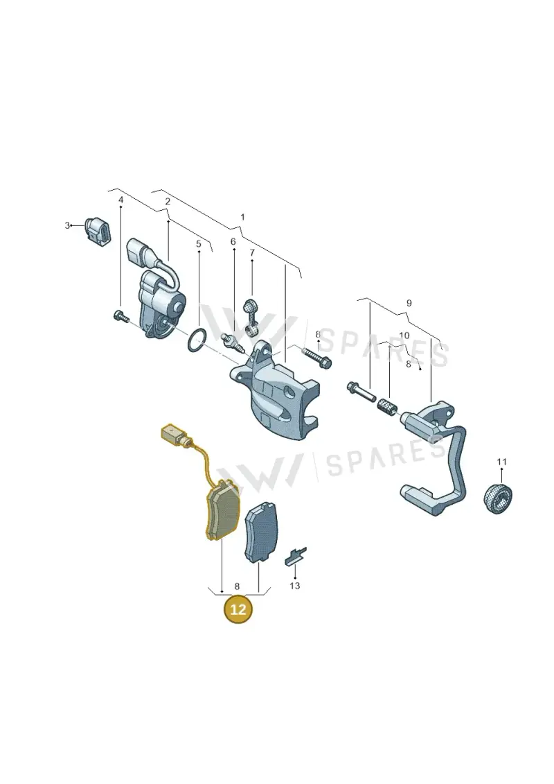 3WA698451 — Skoda Kodiaq (2024-) diagram 57x615605, position 12