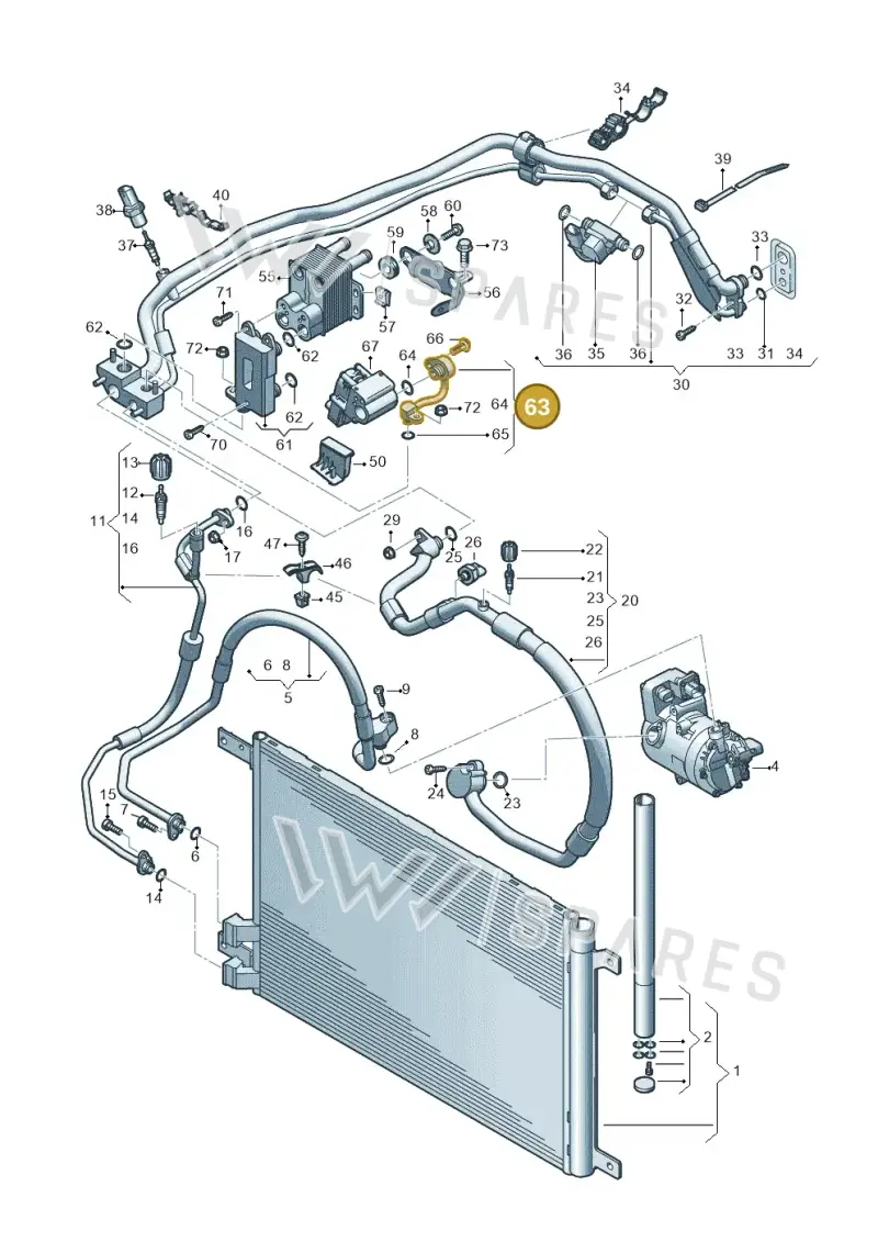 3WA816732 — Skoda Kodiaq (2024-) diagram 596260702, position 63