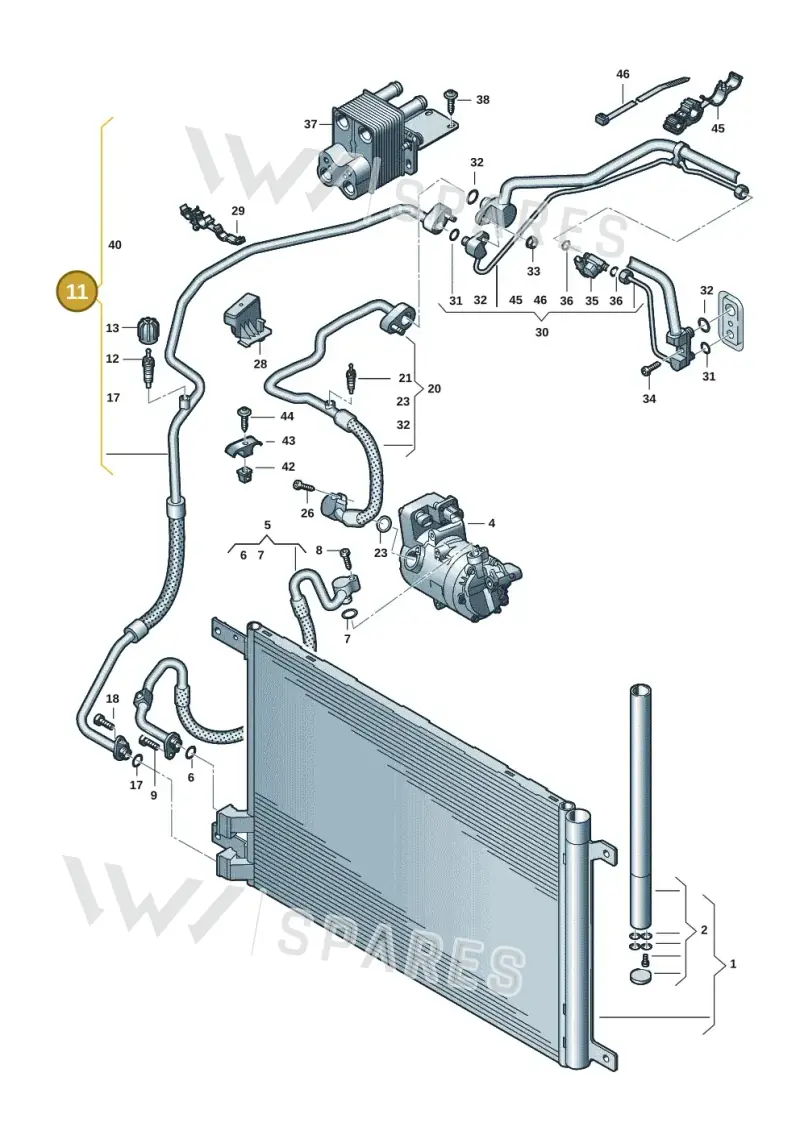 3WA816741E — Skoda Superb Combi (2023-) diagram 3p0260060, position 11