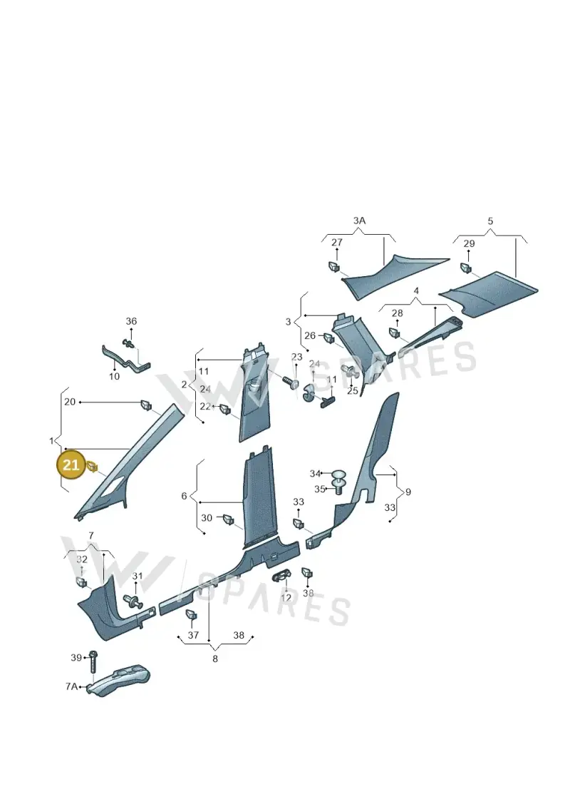 4A0867276C — Skoda Enyaq (2020-) diagram 50a867065, position 21