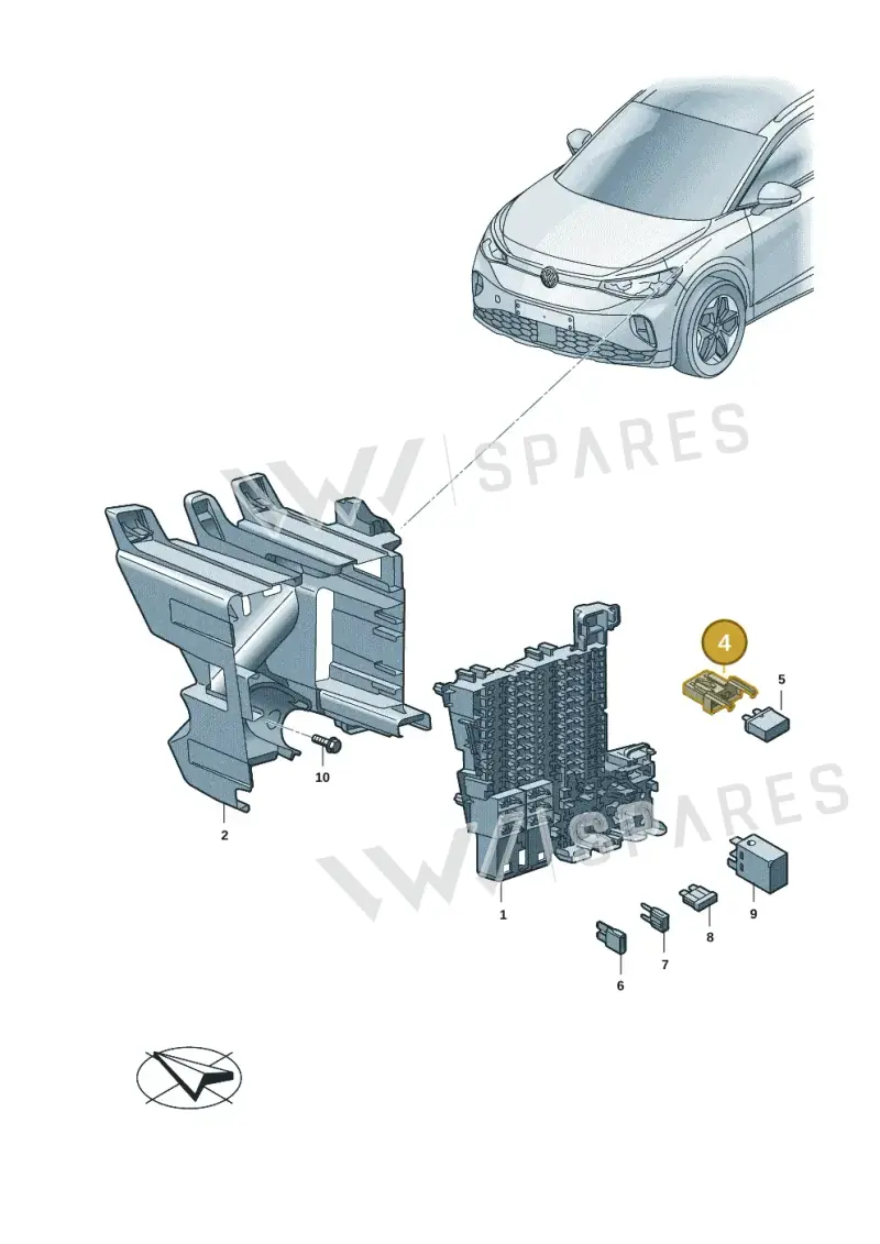 4A0937530A — Skoda Enyaq (2020-) diagram 11a937000, position 4