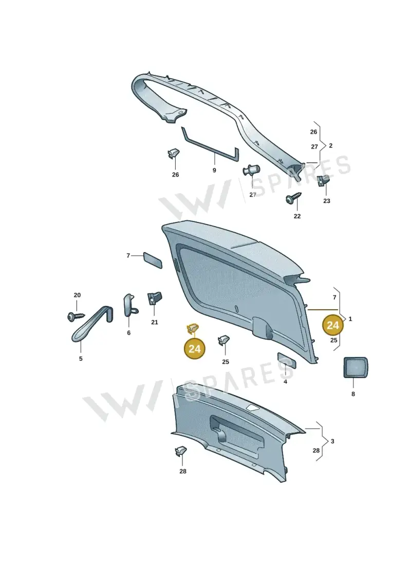 4B0867276A — Skoda Enyaq (2020-) diagram 50a867090, position 24