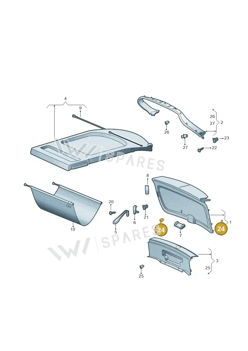 4B0867276A — Skoda Kamiq (2019-) diagram 584867090, position 24
