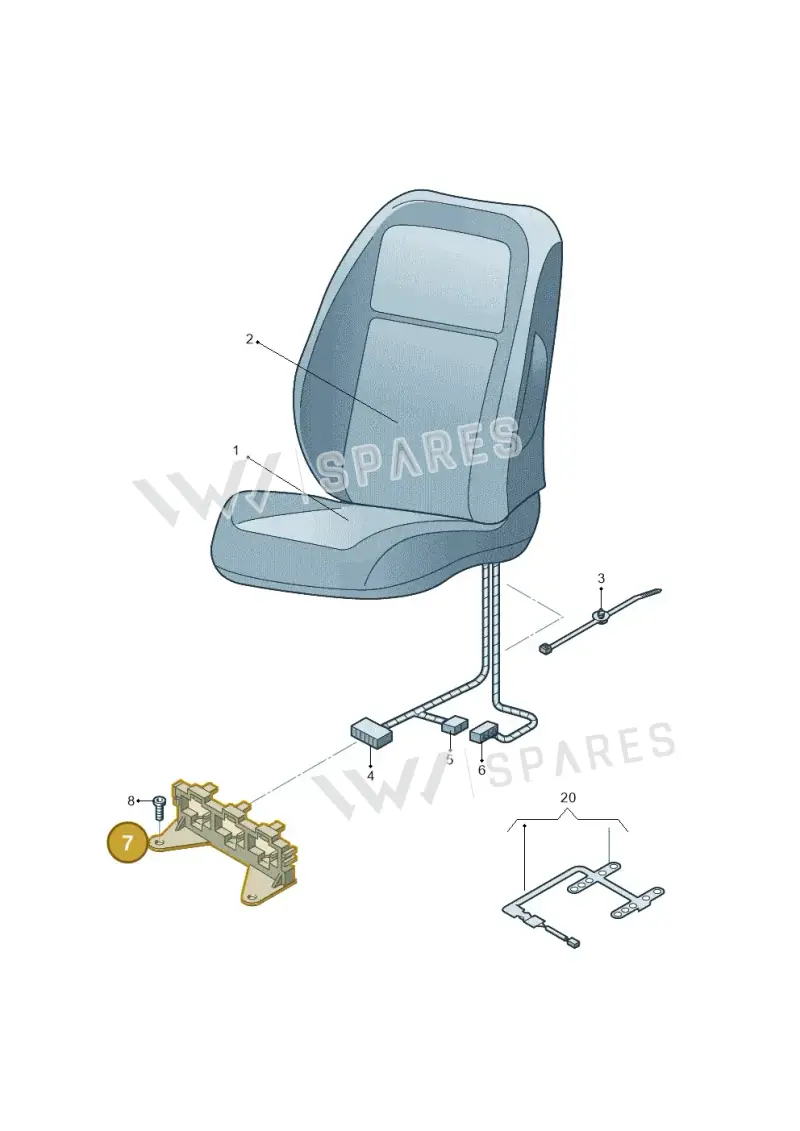 4B0937545B — Skoda Fabia Jingrui (2008-2014) diagram 481963000, position 7