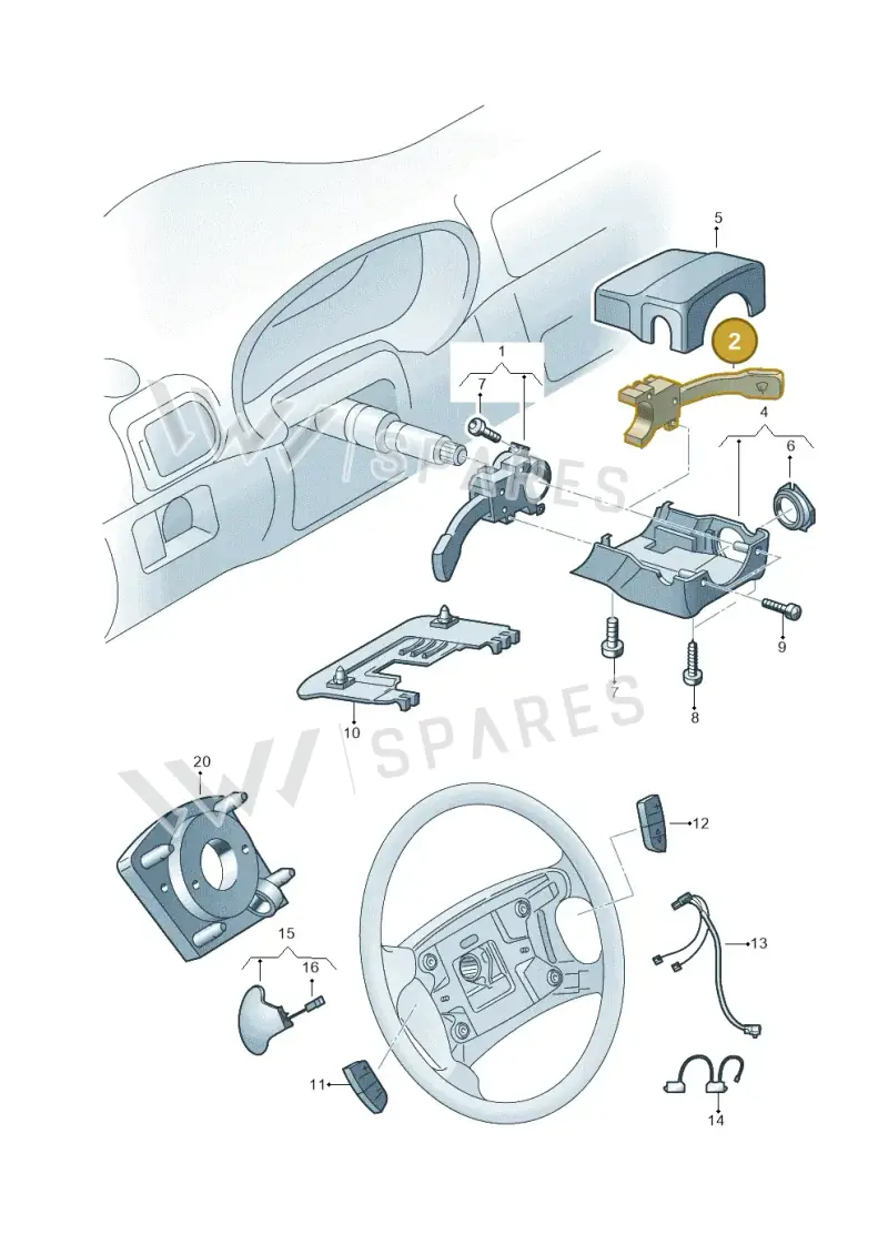 4B0953503E01C — Skoda OCTAVIA/COMBI/4X4      01> (2000-) diagram 201953500, position 2