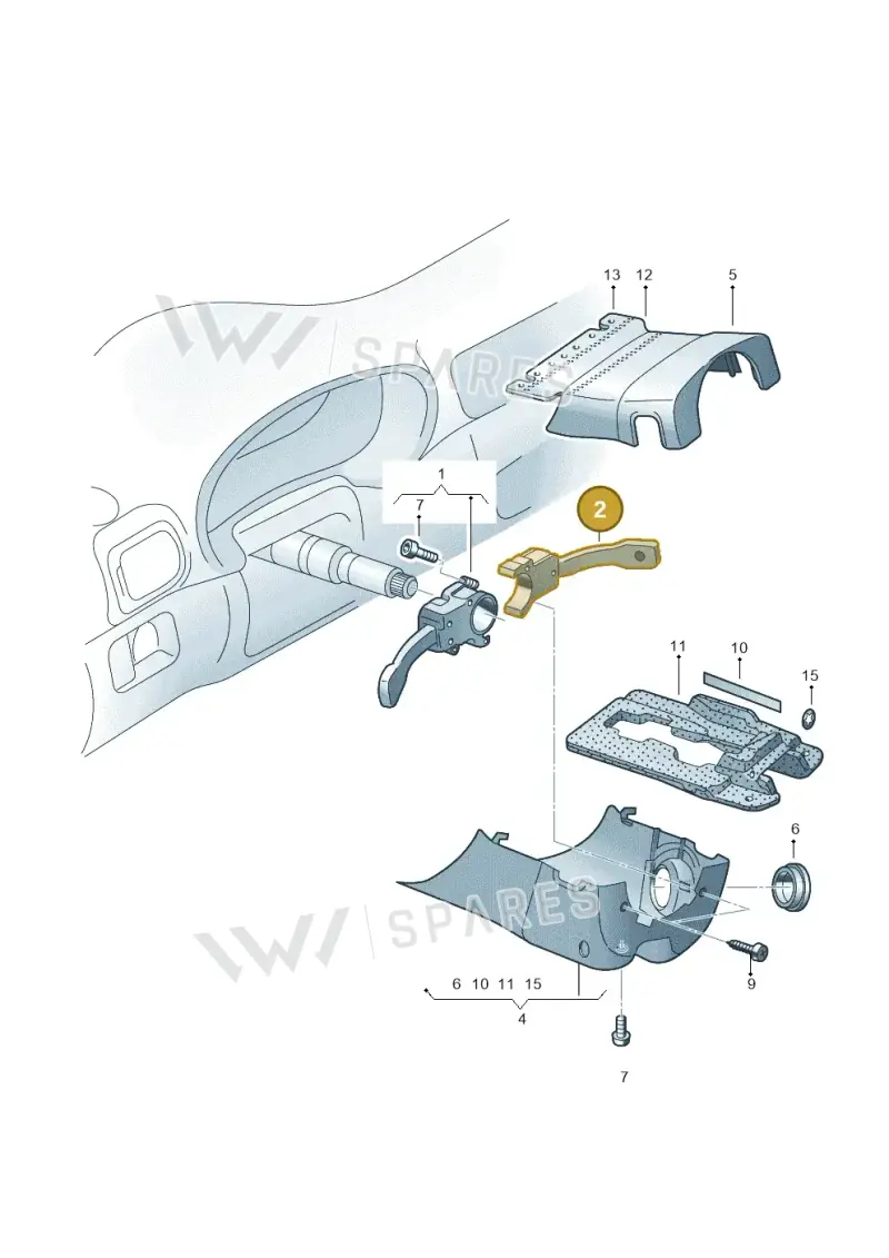 4B0953503E01C — Skoda FABIA/COMBI            05> (2004-) diagram 225953500, position 2