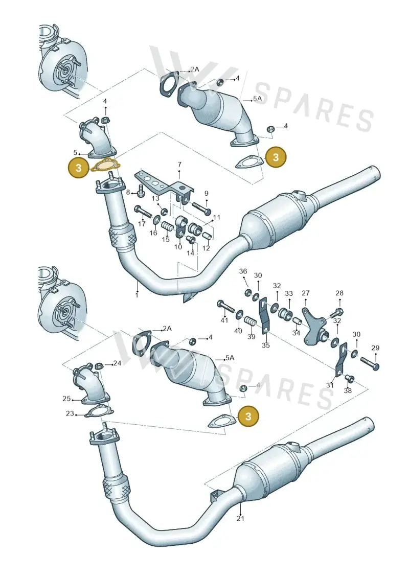 4D0253115E — Skoda SUPERB                 02> (2001-) diagram 265253700, position 3