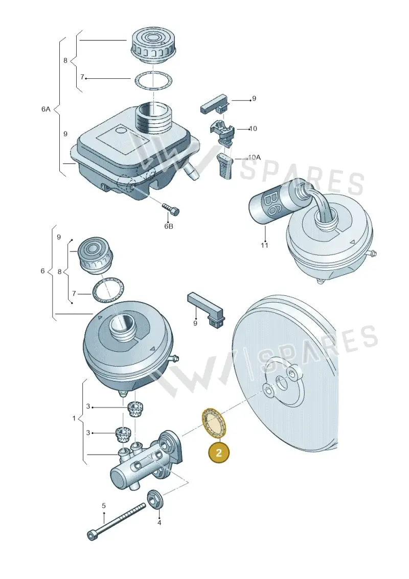 4D0611243 — Skoda SUPERB                 02> (2001-) diagram 156611100, position 2