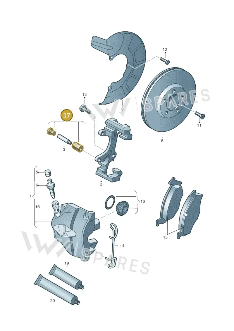 4D0698647 — Skoda Fabia (2014-2022) diagram 672615250, position 17
