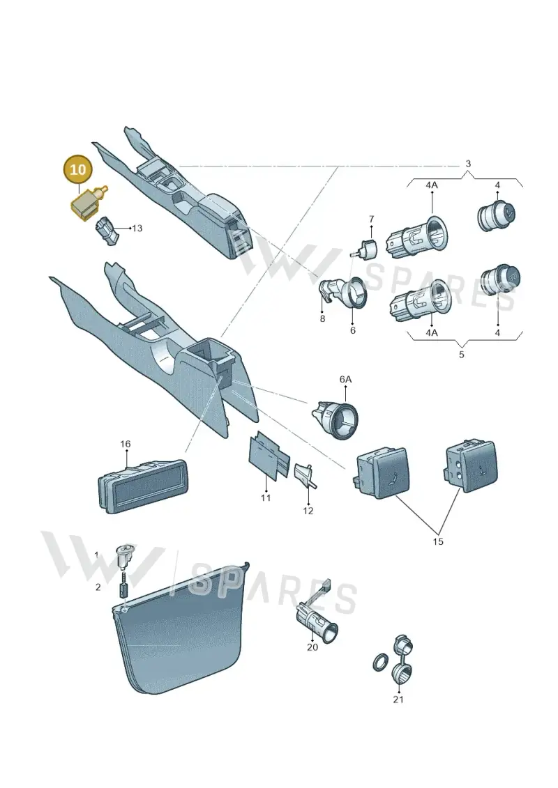 4E0919390 — Skoda Superb (2013-2015) diagram 632919700, position 10