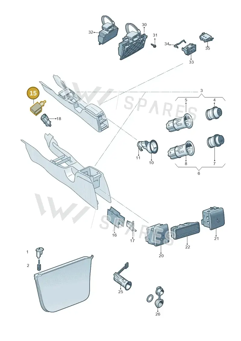 4E0919390 — Skoda Octavia (2012-2017) diagram 753919700, position 15