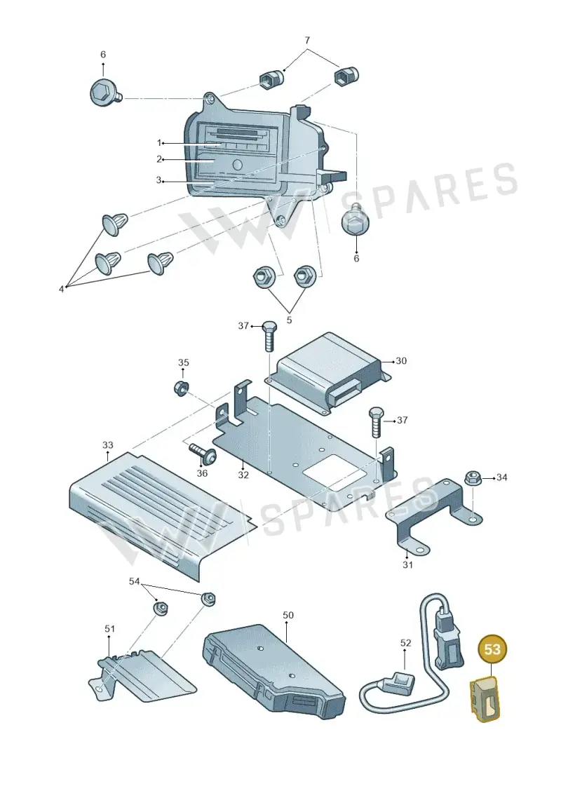 4F0035909 — Skoda Superb (2013-2015) diagram 632035400, position 53