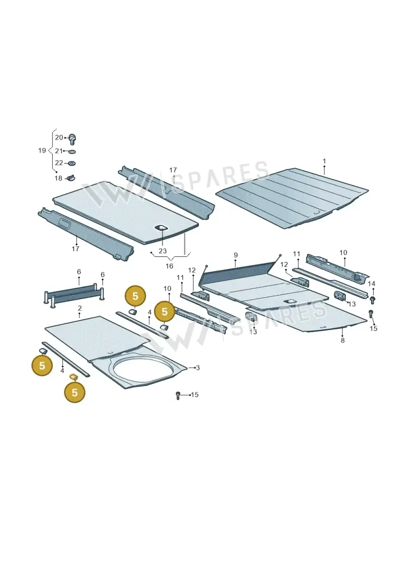 4F9863539 — Skoda Superb comfort (2008-2013) diagram 632863050, position 5