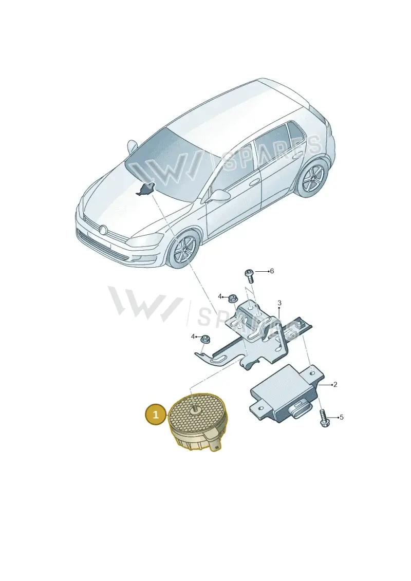 4H0907601D — Skoda Octavia (2019-2024) diagram 746000130, position 1