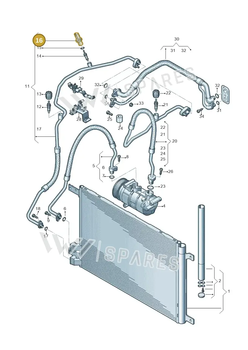 4H0959126C — Skoda Kodiaq (2024-) diagram 746260400, position 16