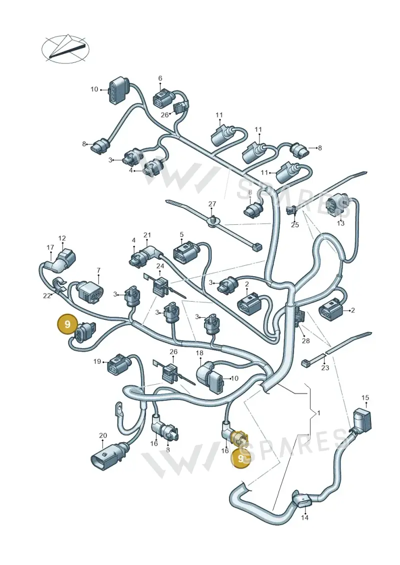 4H0973703A — Skoda Fabia (2021-) diagram 746971150, position 9