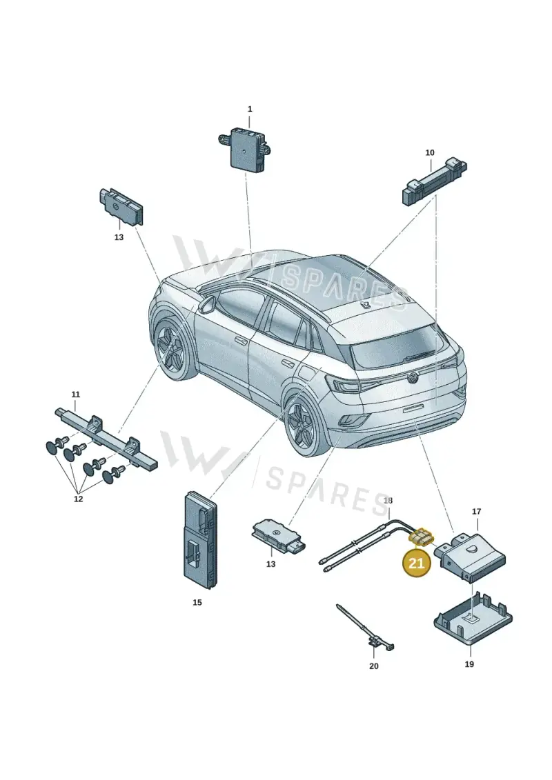4H0973704B — Skoda Enyaq (2020-) diagram 50a909000, position 21