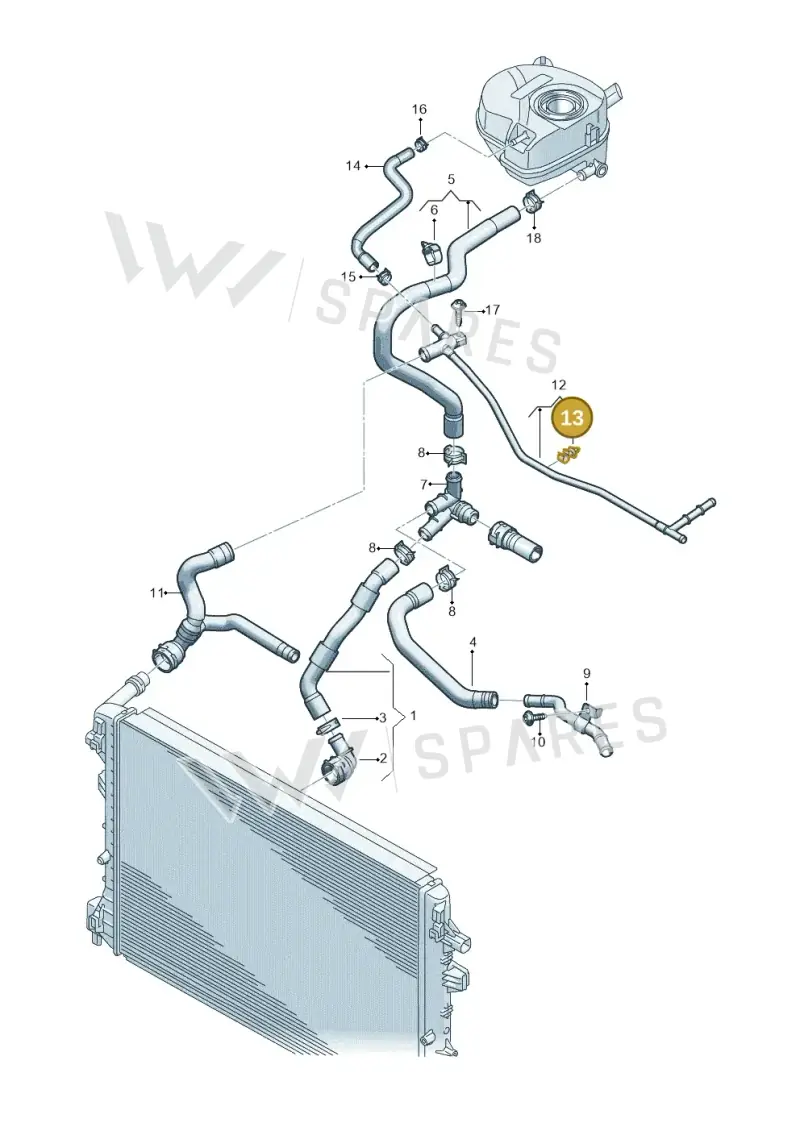 4KE820055 — Skoda Kodiaq (2024-) diagram 2ka121307, position 13