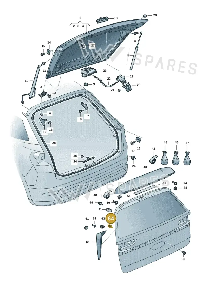 4M0827947 — Skoda Kodiaq (2024-) diagram 57h827000, position 64