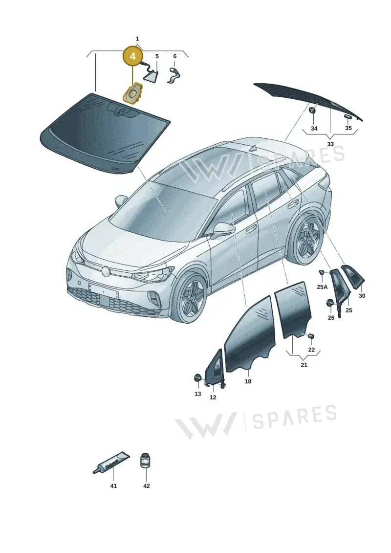 4M0845543 — Skoda Enyaq (2020-) diagram 50a845000, position 4