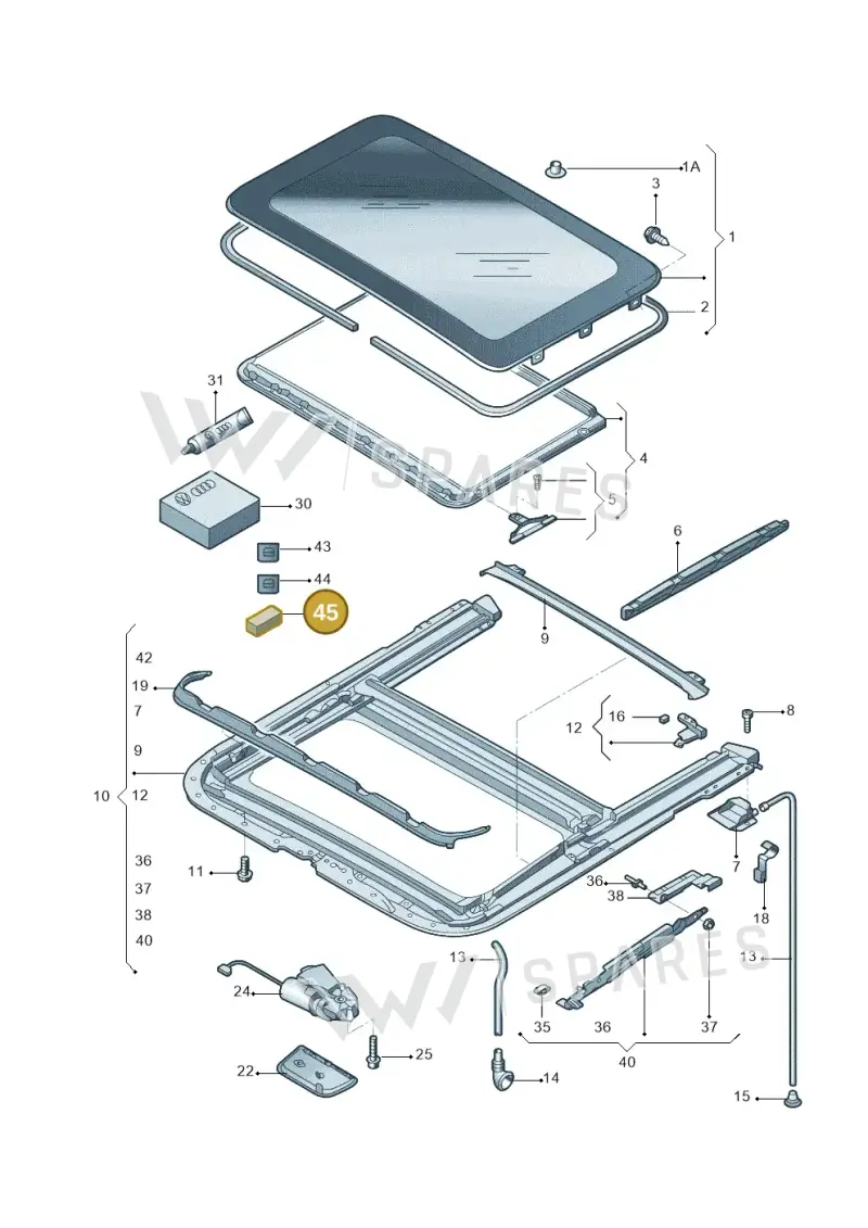 533957751 — Skoda Fabia Jingrui (2008-2014) diagram 662877100, position 45