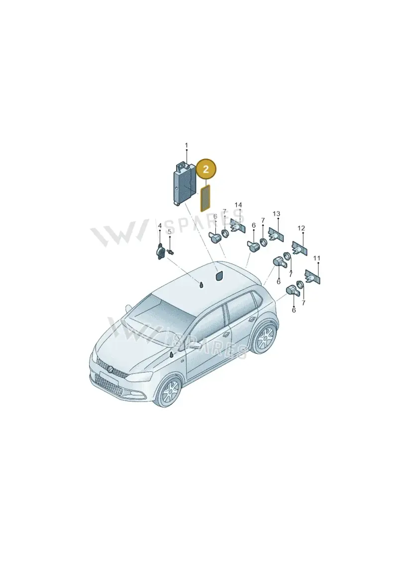 533957751 — Skoda Fabia Jingrui (2008-2014) diagram 662919500, position 2