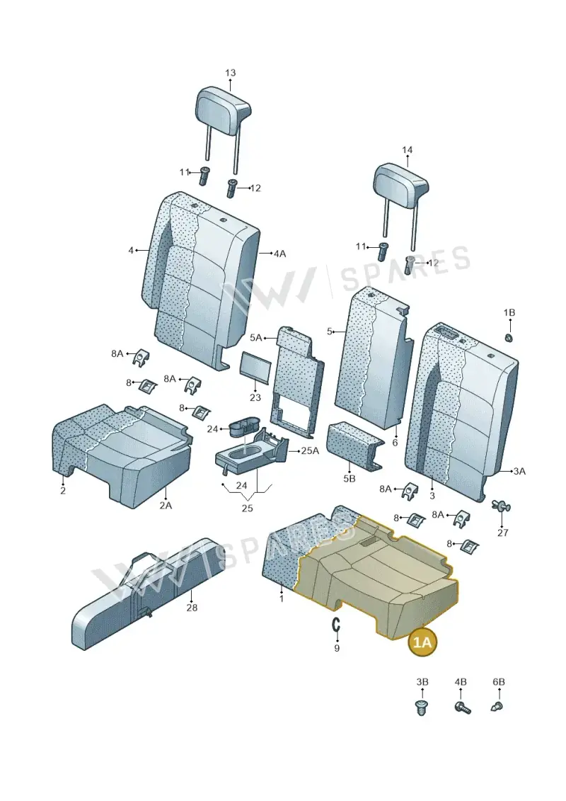 562885405KWLN — Skoda Kodiaq (2018-2022) diagram 804885500, position 1A