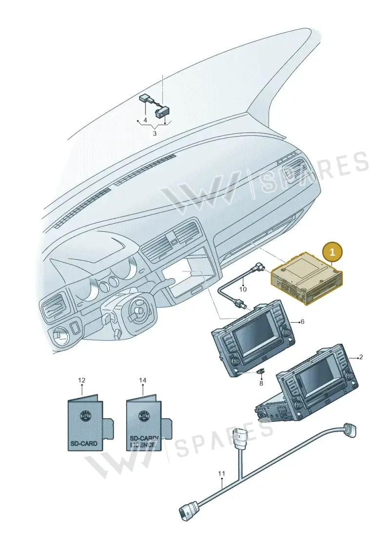 565035019D — Skoda Octavia (2017-2020) diagram 805035003, position 1